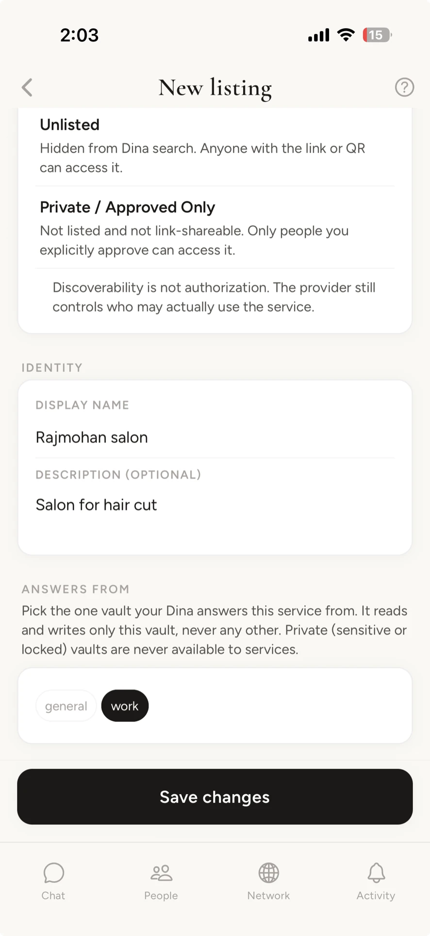 Choosing the single vault a service answers from